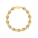 Elephant Hair Link Bracelet Ladies in 18K Gold