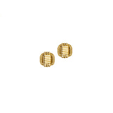 Elephant Hair Stud Earrings in 18K Gold