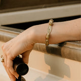 Elephant Hair Cuff Ladies in 18K Gold