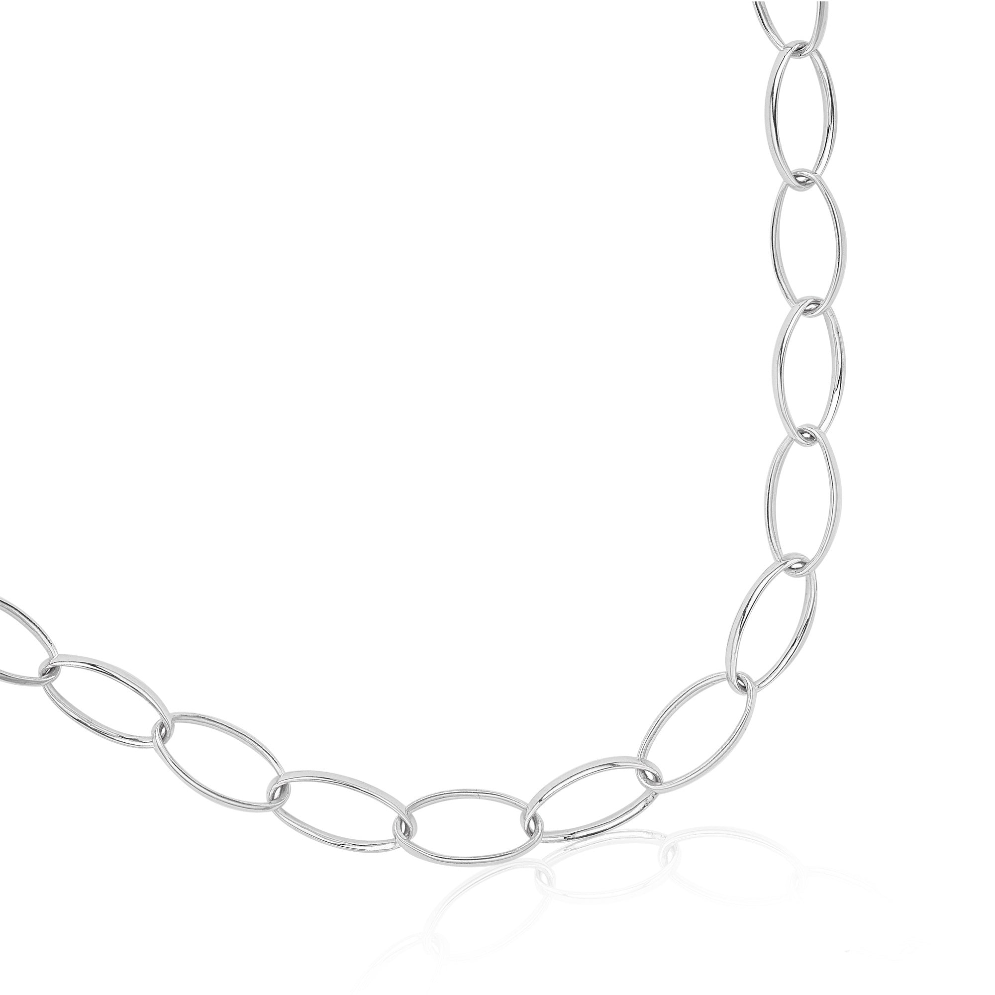 Classic Loop Chain Necklace in Silver | Handmade Silver Chain – Patrick Mavros