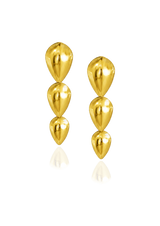 Pangolin Drop Earrings in 18K Gold - Small