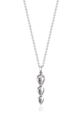 Pangolin Drop Pendant in Silver - Large