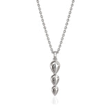 Pangolin Drop Pendant in Silver - Small