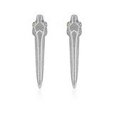 Snake Earrings in Silver - Small