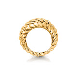 Pangolin Stacking Ring in 18K Gold