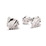 Rhino Cufflinks in Sterling Silver