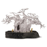 The Baobab Tree in Sterling Silver on Zimbabwean Blackwood base with 18K Gold Bushmen