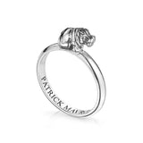 Animal Lover Hippo Mini-Ring in Sterling Silver