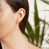 Heart of Africa Earrings in 18K Gold by Patrick Mavros