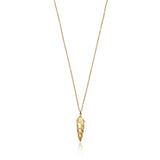 Pangolin Scale Pendant in 18K Gold - Large