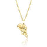 TUSK Pendant with Diamond in 18K Gold - Large