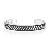 Zimbabwe Cord Bangle in Silver - Patrick Mavros