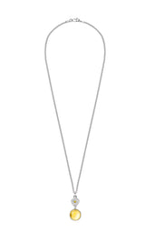 Ocean Tides Citrine Necklace in Silver by Patrick Mavros