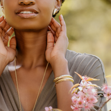 Pangolin Stacking Cuff in 18K Gold
