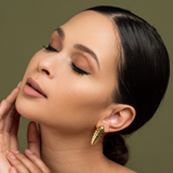 Pangolin Haka Earrings in 18K Gold