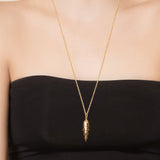 Pangolin Scale Pendant in 18K Gold - Small