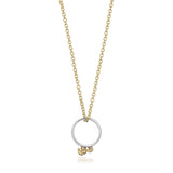Ma & Ba Ele Ring in Sterling Silver & 18K Gold and Link Chain in 18K Gold