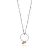 Ma & Ba Ele Ring in Sterling Silver & 18K Gold and Link Chain in Sterling Silver