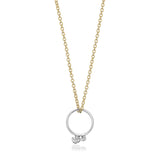 Ma & Ba Ele Ring in Sterling Silver and Link Chain in 18K Gold