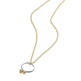 Ma & Ba Ele Ring in Sterling Silver & 18K Gold and Link Chain in 18K Gold