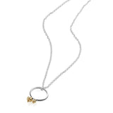 Ma & Ba Ele Ring in Sterling Silver & 18K Gold and Link Chain in Sterling Silver