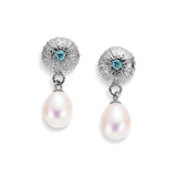 Sea Urchin Treasure Earrings in Sterling Silver