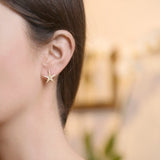 Starfish Studs in 18K Gold
