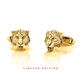 Tiger Zodiac Cufflinks in 18K Gold
