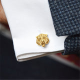 Tiger Zodiac Cufflinks in 18K Gold
