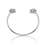 Tiger Wire Cuff in Silver