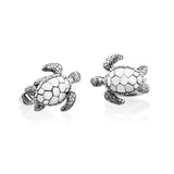 Turtle Cuff links In Silver - Patrick Mavros
