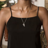 TUSK Pendant with Diamond in 18K Gold - Small