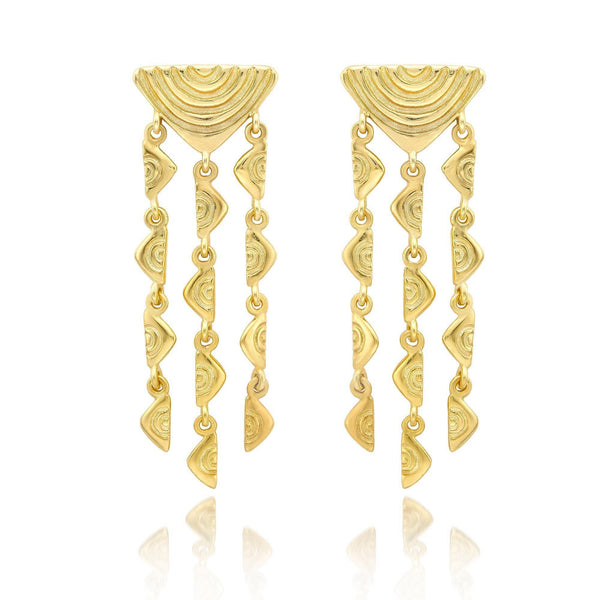 Vakadzi Chandelier Earrings in 18K Gold - Patrick Mavros