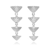 Vakadzi Graduated Earrings in Silver by Patrick Mavros