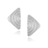 Vakadzi Stud Earrings in Silver - Large by Patrick Mavros