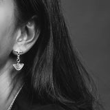 Vakadzi Link Earrings in Silver by Patrick Mavros