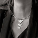 Vakadzi Graduated Pendant with Wire Choker in 18K Gold by Patrick Mavros