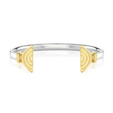 Vakadzi Wire Cuff with 18K Gold in Silver