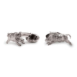 Wild Boar Cufflinks in Sterling Silver