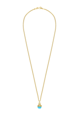 Nada Pendant - Turquoise in 18K Gold by Patrick Mavros