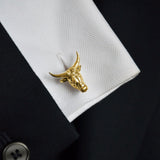 Ox Zodiac Cufflinks in 18K Gold by Patrick Mavros