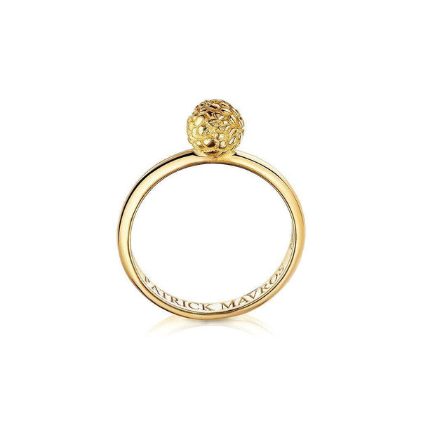 Animal Lover Pangolin Mini-Ring in 18K Gold