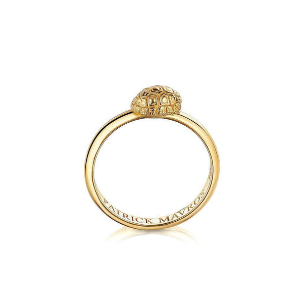 Animal Lover Tortoise Mini-Ring in 18K Gold