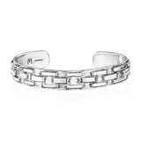 Zimbabwe Check Bangle in Silver - Patrick Mavros