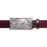 Elephant 100 Pounder Belt Buckle in Silver