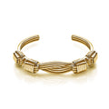 Elephant Hair Cuff Ladies in 18K Gold