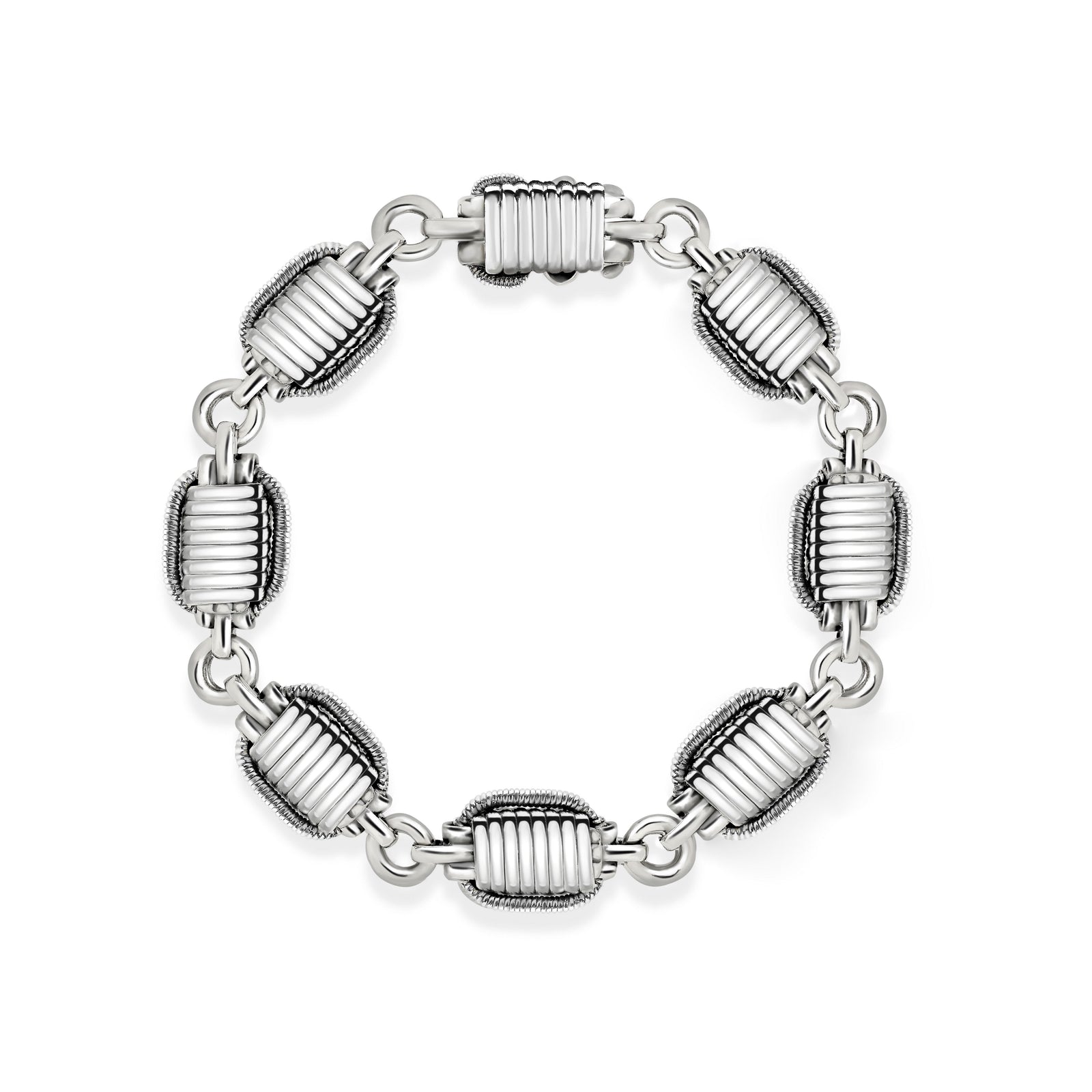 Elephant Hair Bracelet | Men's Silver Link Bracelet – Patrick Mavros