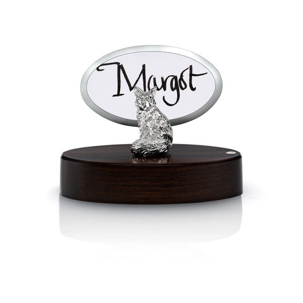 Fox Place Card Holder in Silver
