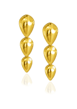 Pangolin Drop Earrings in 18K Gold - Large