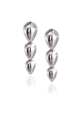 Pangolin Drop Earrings in Silver - Small